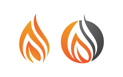 Flames Logo icon illustration vector design template vv.36