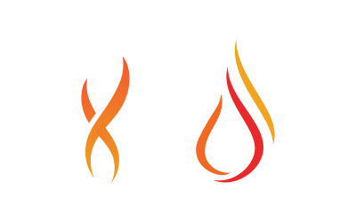 Flammen-Logo-Symbol-Illustration, Vektor-Design-Vorlage vv.37