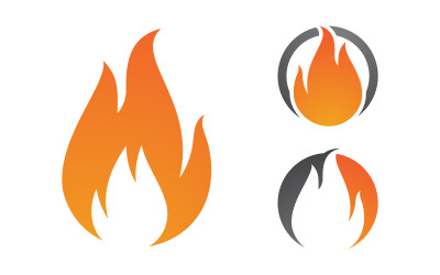 Flammen-Logo-Symbol-Illustration, Vektor-Design-Vorlage vv.41