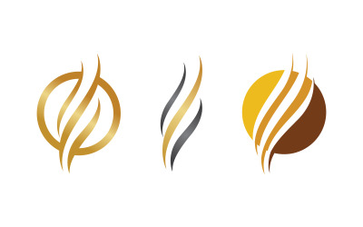 Modello di progettazione vettoriale dell&amp;#39;illustrazione dell&amp;#39;icona del logo Flames vv.34