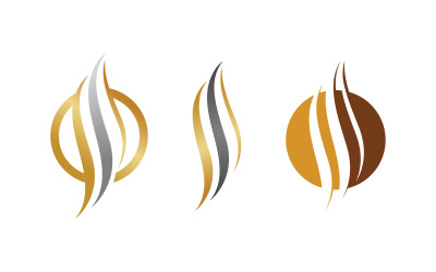 Modello di progettazione vettoriale dell&amp;#39;illustrazione dell&amp;#39;icona del logo Flames vv.39