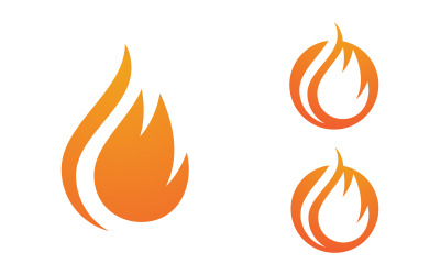 Modello di progettazione vettoriale dell&amp;#39;illustrazione dell&amp;#39;icona del logo Flames vv.42