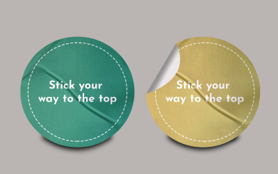 Sticker Mockup PSD Template Design 81