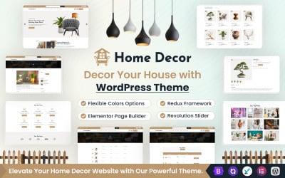Tema Elementor de WordPress para decoración del hogar