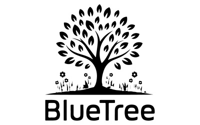 Un diseño de logotipo para servicios de árboles.