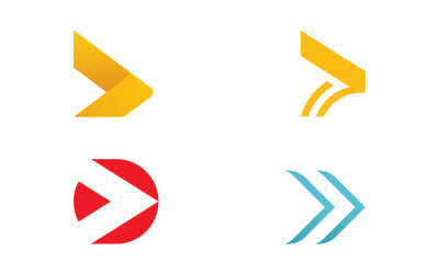 Arrow Business logo icon template vector design V14