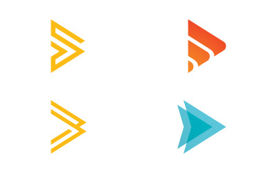 Arrow Business logo icon template vector design V15