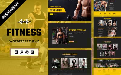 Energie - Gym &amp;amp; Fitness Club WordPress Elementor Téma