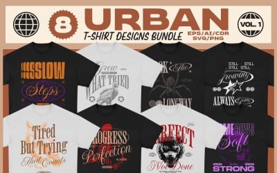 Paquete de diseños de camisetas urbanas Vol. 1