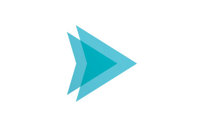 Plantilla de icono de logotipo de flecha empresarial, diseño vectorial V11
