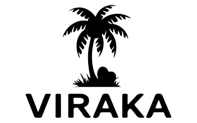 A simple and aesthetic logo for a coconut business