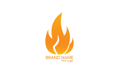 Fire Logo Design Concept Template