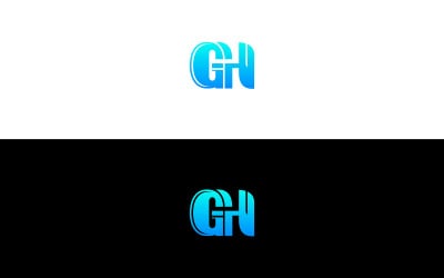 GH Letter Logo – Modern &amp;amp; Minimal Vector Design - GH Initial Logo - GH Monogram Logo - GH Logo