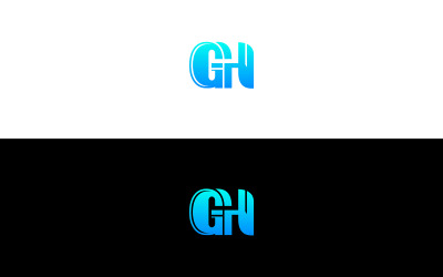GH Letter Logo - Modern &amp;amp; Minimalistisch Vectorontwerp - GH Initial Logo - GH Monogram Logo - GH Logo