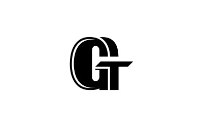GT Logo Tasarım Harf GT Logo Vektör Şablonu TG Logo Yaratıcı G Logo Harf G Logo