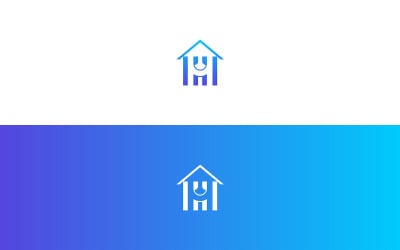 H Letter Home Logo Minimalist Vector Logo for Home Branding - Letter H Home Vector Logo H Logo