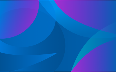 Patrón de curvas fluidas con fondo azul