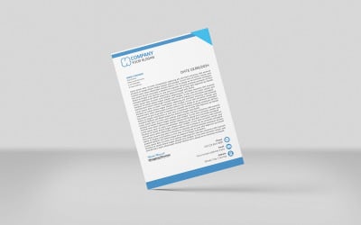 Professioneller Briefkopf im minimalistischen Design