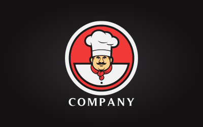Elegant Chef Mascot Logo Template