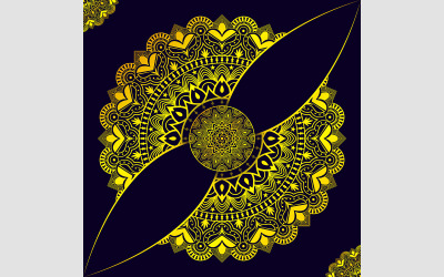 Fundo de mandala árabe de luxo – Design vetorial de padrão islâmico Fundo de mandala islâmica ornamentada