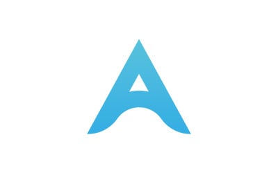Letter A logo vector template design element V6