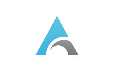 Letter A logo vector template design element V7