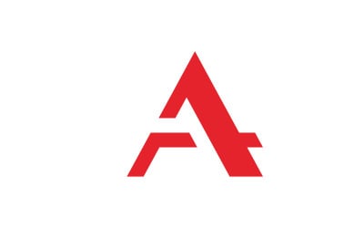 Letter A logo vector template design element V8