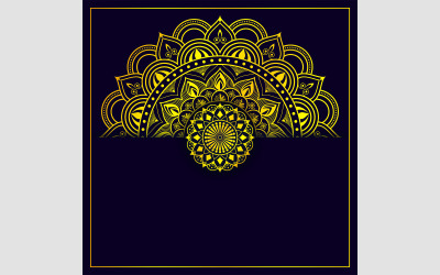 Luxe Mandala Islamitische Achtergrond Vectorontwerp Luxe Islamitische Mandala Achtergrond