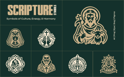 Modern Scripture Symbols Set
