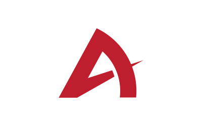 Szablon projektu wektorowego logo litery A V4
