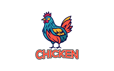 Bright Feathers Chicken Logo