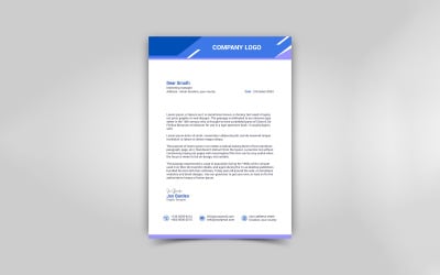 Carta intestata moderna e minimalista - Design della carta intestata aziendale - Carta intestata aziendale ufficiale