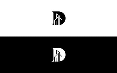 Letter D Real Estate Logo Elegant Letter D Logo Design Professional Letter D Logo with Real Estate