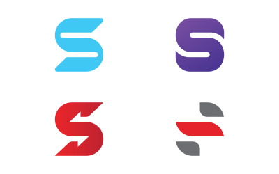 Logo-Vektorvorlage für den Buchstaben S. Kreatives Logo-Design des Buchstabens S V15.