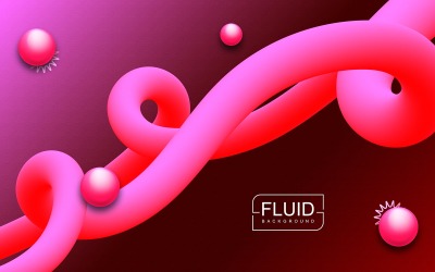 Motif vectoriel abstrait dynamique - Fond fluide élégant - Fond abstrait gracieux