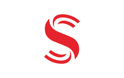 S harfi logo vektör şablonu. Yaratıcı S harfi ilk logo tasarımı V0.