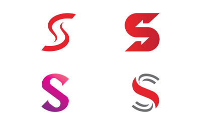Szablon wektorowego logo litery S. Kreatywny projekt logo z inicjałem litery S V13.