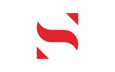 Szablon wektorowego logo litery S. Kreatywny projekt logo z inicjałem litery S V5.