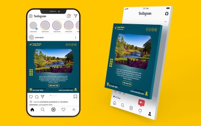 Modelli per social media di viaggi di lusso | Post PSD modificabili per promozioni di tour premium