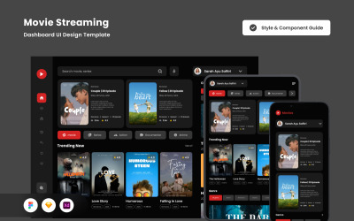 Modplay - Movie Streaming Dashboard UI Design Template