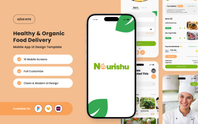 Nourishu – šablona návrhu aplikace pro plánování zdravého jídla