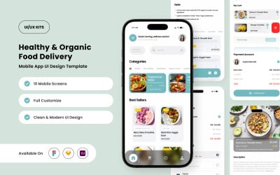 Vitaleaf – Food Delivery UI Design Template