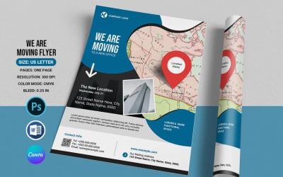 We Are Moving Flyer Template