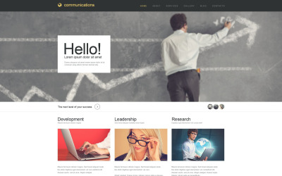 "Communications Muse Template" Muse 模板 #51899