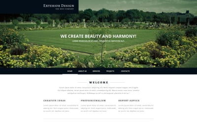 Exterior Design Responsive Website Template