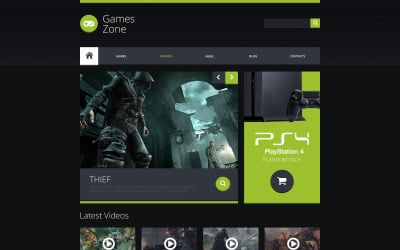 Game Portal Responsive Website Template