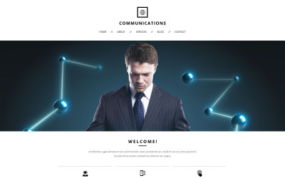 Kommunikationsresponsiv webbplatsmall