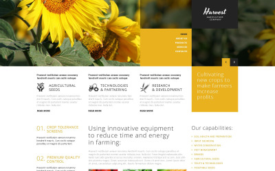 Landwirtschaftsunternehmen WordPress Theme