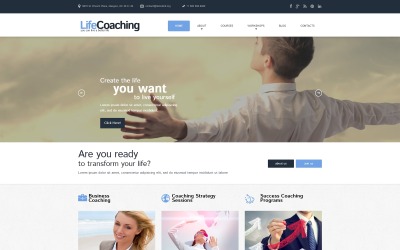 Адаптивная тема WordPress для Life Coach №51819
