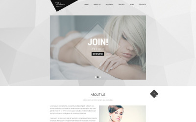 Plantilla Web Responsive para Sitio de Agencias de modelos #51854